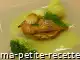 pavé de saumon sur paillasson de légumes au beurre blanc à l'aneth
