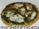 pizza au chou-fleur, épinards et champignons