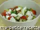 salade de concombre et de tomate à la feta