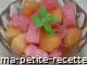 Photo recette salade de pastèque et melon