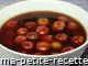 Photo recette soupe de cerises au vin rouge