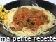spaghettis aux tomates et aux poivrons